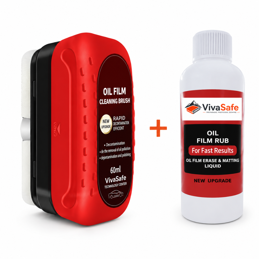 Kit ClearDrive Viva Safe™ — Elimina la Película de Grasa del Parabrisas